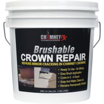Chimney RX 1 Gal. Brushable Crown Repair Elastomeric Sealant, Light Gray