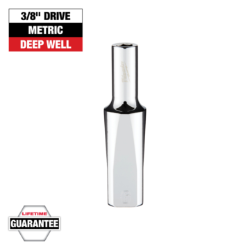 Milwaukee 3/8" Drive 6mm Metric Deep Socket with FOUR FLAT™ Sides