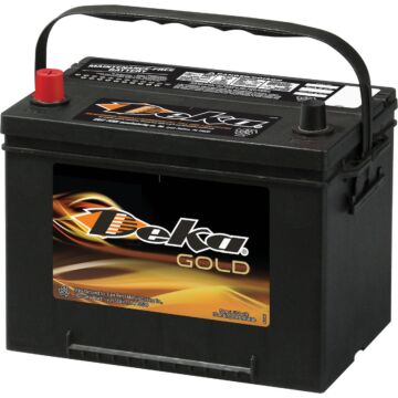 Deka Gold 12-Volt 690 CCA Automotive Battery, Top Post Left Front Positive Terminal