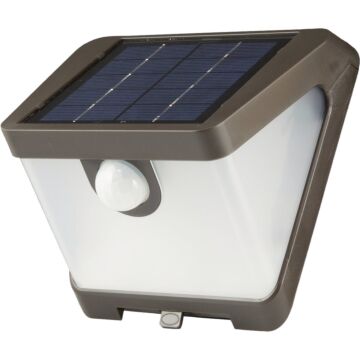 Halo Bronze Motion Sensing Dusk to Dawn LED Solar Wedge Floodlight Fixture