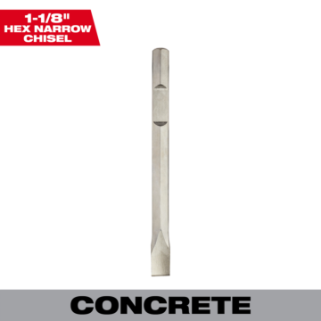 Milwaukee 1-1/8 in. HEX 16 in. NARROW CHISEL