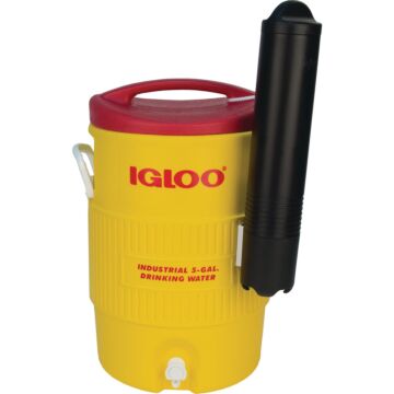 Igloo 5 Gal. Yellow Industrial Water Jug with Cup Dispenser