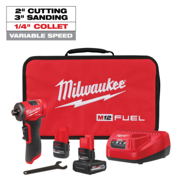 Milwaukee M12 FUEL™ 1/4" Right Angle Die Grinder Kit