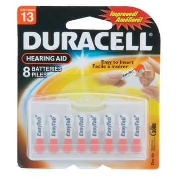 Duracell EasyTab 13 Hearing Aid Battery (8-Pack)