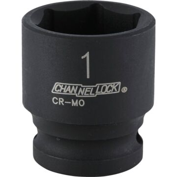 Channellock 1/2 In. Drive 1 In. 6-Point Shallow Standard Impact Socket