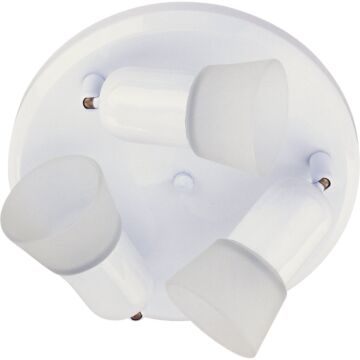 Home Impressions 5 Series 3-Bulb White Ceiling or Wall Light Fixture
