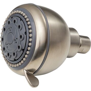 Whedon Champagne Massage 5-Spray 2.5 GPM Fixed Showerhead, Brushed Nickel