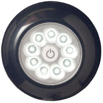 Light It 9-Bulb Black LED Battery Tap Light