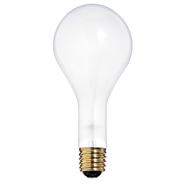 Satco 300 Watt PS35 Incandescent - Frost - 2500 Average rated hours - 3600 Lumens - Mogul base - 130 Volt