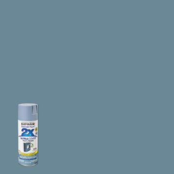 Rust-Oleum Painter's Touch 2X Ultra Cover 12 Oz. Satin Paint + Primer Spray Paint, Slate Blue