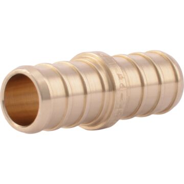 SharkBite Lead-Free Insert 1/2 In. Barb x 1/2 In. Barb Brass PEX Coupling (25-Pack)