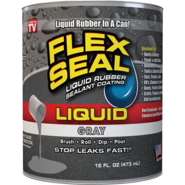 FLEX SEAL 1 Pt. Liquid Rubber Sealant, Gray