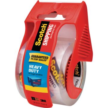 3M Scotch 1.88 in x 22.2 In.  Heavy Duty Shipping Packaging Tape with Dispenser