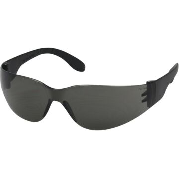 Safety Works Close Fitting Black Frame Safety Glasses with Anti-Fog Gray Lenses