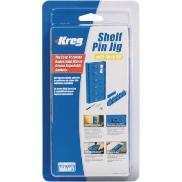 Kreg Shelf Pin Drilling Jig with 5 mm Bit