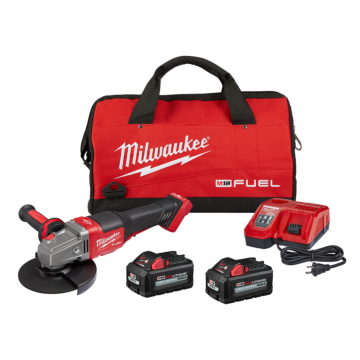 M18 FUEL™ 4-1/2 in.-6 in. No Lock Braking Grinder with Paddle Switch 2 Battery Kit