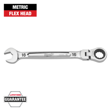 Milwaukee 16mm Flex Head Ratcheting Combination Wrench