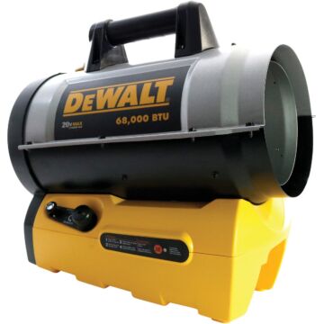 DeWalt Cordless 20 Volt MAX Lithium-Ion 68,000 BTU Propane Forced Air Heater (Bare Tool)