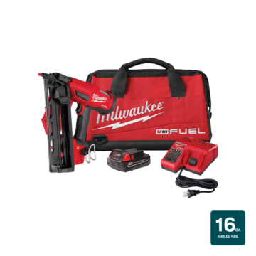 Milwaukee M18 FUEL™ 16 Gauge Angled Finish Nailer Kit
