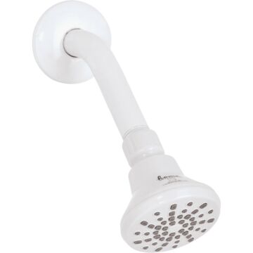Home Impressions 1-Spray 1.8 GPM Fixed Showerhead, White