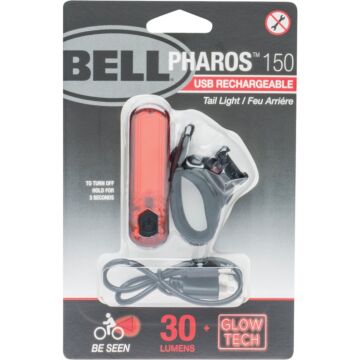 Bell Sports Pharos 150 LED Black/Red USB Rechargeable Bicycle Safety Tail Light