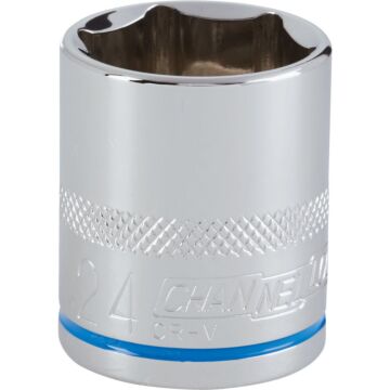 Channellock 1/2 In. Drive 24 mm 6-Point Shallow Metric Socket