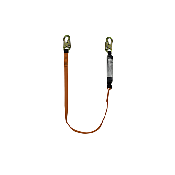 6' Energy Absorbing Lanyard With Double Locking Snap Hooks