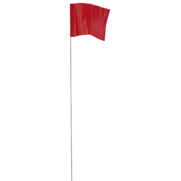 2.5 in. x 3.5 in. Red Stake Flags