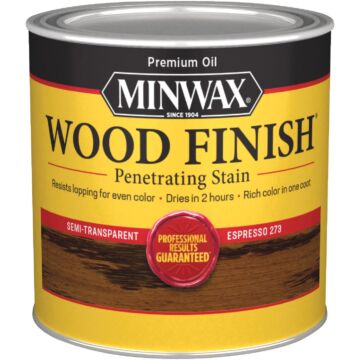 Minwax Wood Finish Penetrating Stain, Espresso, 1/2 Pt.