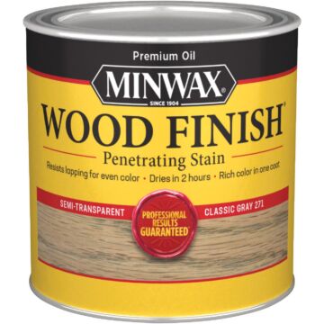 Minwax Wood Finish Penetrating Stain, Classic Gray, 1/2 Pt.