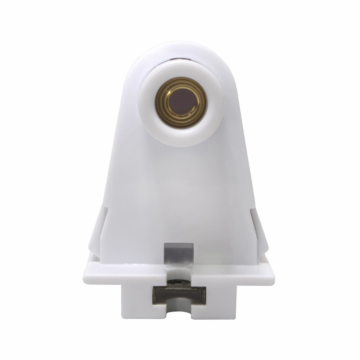 Eaton lampholder, Surface mounting, Non-Shunted, T8/T12, Plunger, White, Fluorescent lamp, Thermoset, 600V, 660W, Push wiring 494956
