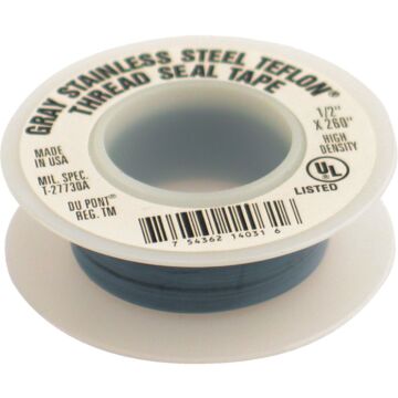 PLUMB-EEZE 1/2 In. x 260 In. Gray Non-Stick Coating Thread Seal Tape