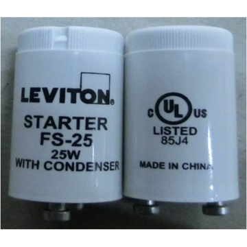 Leviton Fluorescent starter; FS-25.