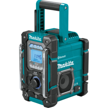 Makita 18V LXT® / 12V max CXT® Lithium‑Ion Cordless/Corded Bluetooth® Job Site Charger / Radio, Tool Only