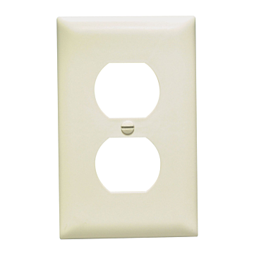 Duplex Receptacle Openings, One Gang, Light Almond
