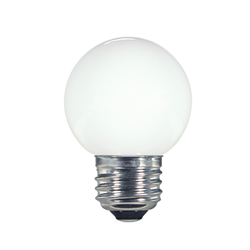 Satco 1.4 Watt LED - G16 1/2 - White - 2700K - Medium base - 120 Volt - Carded