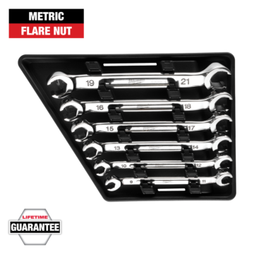 Milwaukee 6pc Double End Flare Nut Wrench Set - Metric