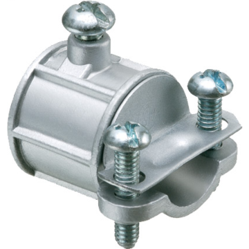 Combination coupling. 1/2" EMT to non metallic sheet cable. Zinc Die-cast. Trade Size 1/2". Cable Range .250 to .612