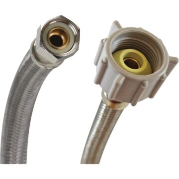 Fluidmaster 3/8 In. Comp x 7/8 In. Ballcock x 12 In. L Braided Stainless Steel Toilet Connector