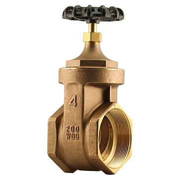 4" FPT GATE VALVE - 200 WOG