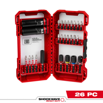 Milwaukee 26PC SHOCKWAVE™ Impact Duty Drive and Fasten Set