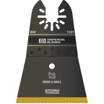 Imperial Blades ONE FIT 2-1/2 In. Titanium Coated Bi-Metal Storm Oscillating Blade
