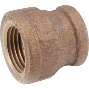 Anderson Metals 1/4 In. x 1/8 In. Threaded Reducing Brass Coupling