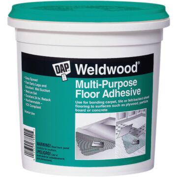 DAP Weldwood Can Multi-Purpose Floor Adhesive, Qt.