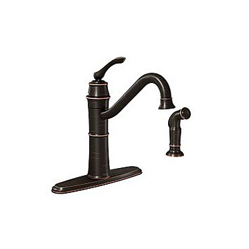 87999BRB Mediterranean Bronze One-Handle High Arc Kitchen Faucet