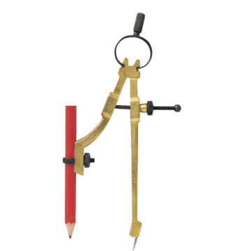 General Tools Brass Pencil Compass Divider and Scriber