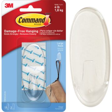 Command 1-3/8 In. x 3-3/8 In. General Adhesive Utility Hook