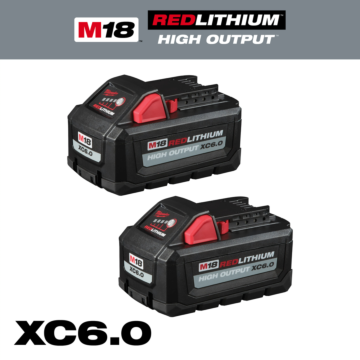 Milwaukee M18™ REDLITHIUM™ HIGH OUTPUT™ XC6.0 Battery Pack (2 Pk)