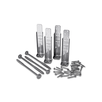 DTT ZMAX® Galvanized Deck Tension Tie Kit for 2x with Screws (4-Qty)
