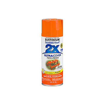 Painter's Touch® 2X Ultra Cover® Spray Paint - 2X Ultra Cover Gloss Spray - 12 oz. Spray - Gloss Real Orange